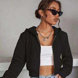 Cropped hoodie SHEIN large